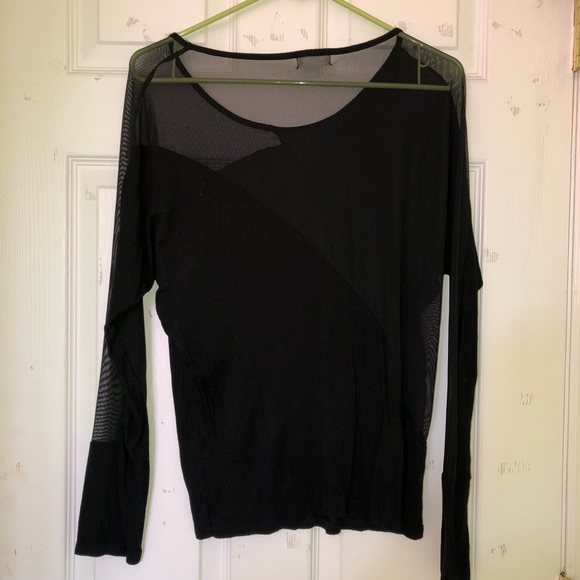 GLITZ | Black Mesh Top - Picture 2 of 2